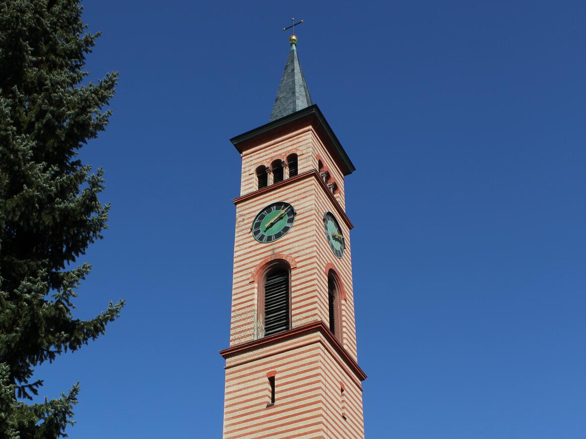 church spire of the St. Jakobs Church in Friedberg (Bavaria)