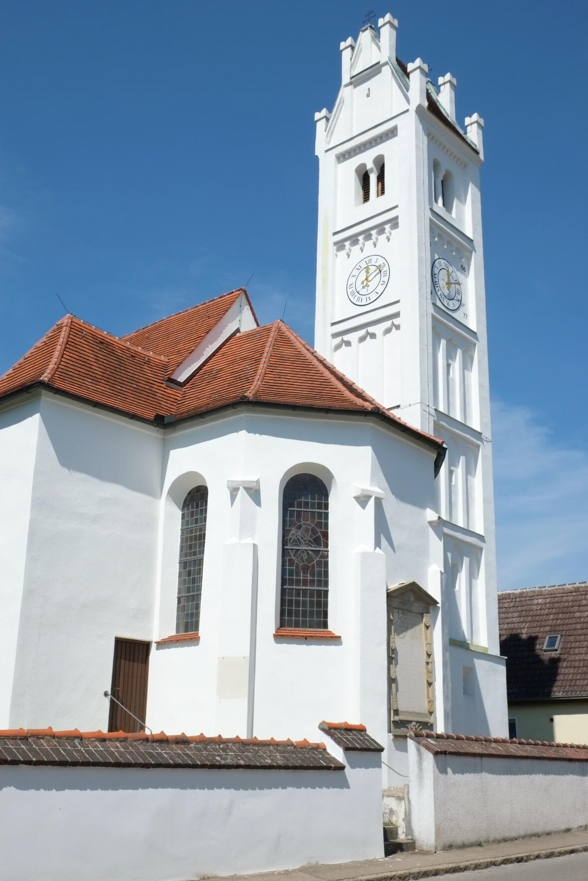 Kirche St. Martin in Aystetten im Landkreis Augsburg (Bayern Deutschland)