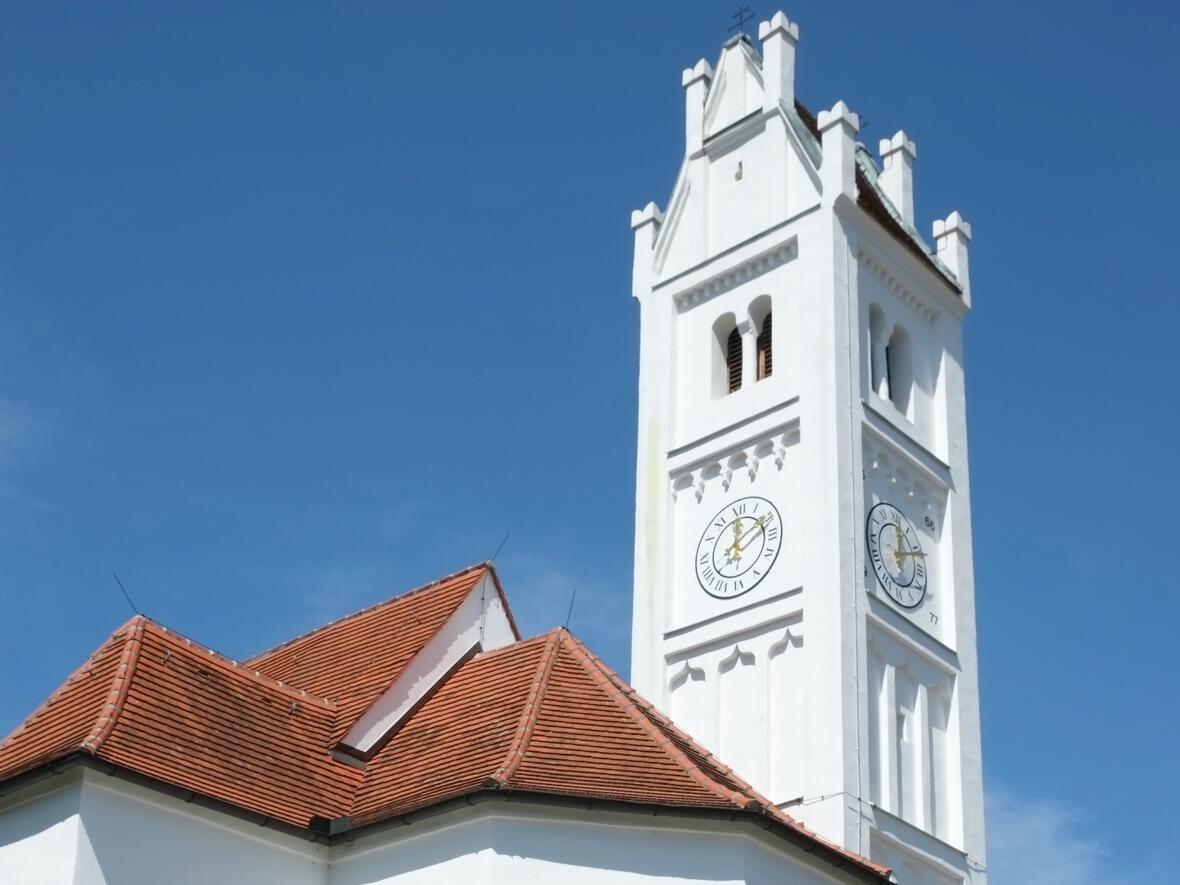 Kirche St. Martin in Aystetten im Landkreis Augsburg (Bayern Deutschland)