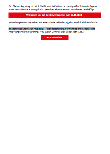 Stellenausschreibung Verwaltungsleiter