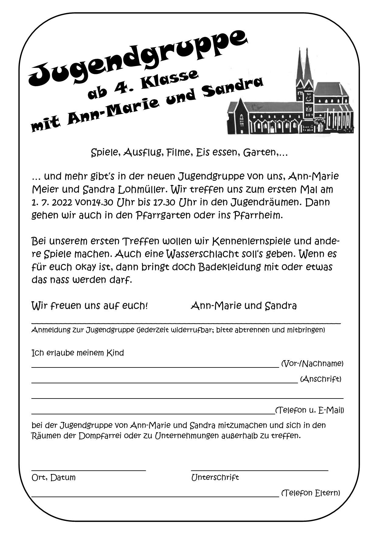 Jugendtreff_AnnMarie_Sandra_Flyer