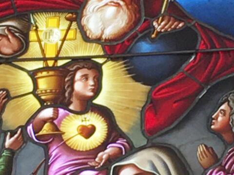 Detail eines der Fensterbilder @ V. Gäbke (2022)