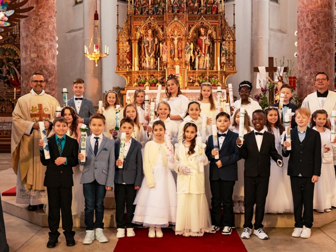 Kommunionkinder der Feier vom 21. April 2024