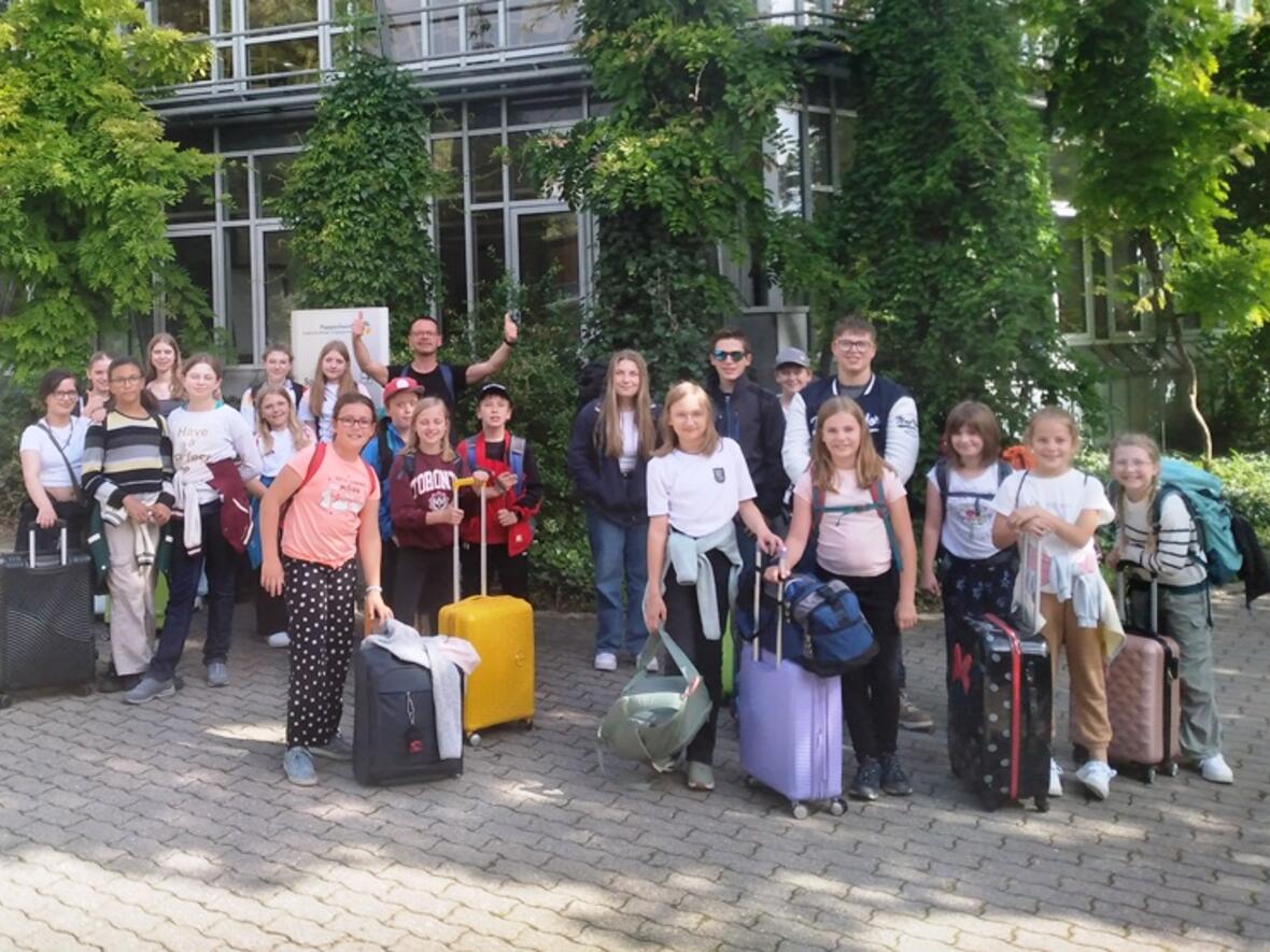 Ankunft am Evangelischen Bildungszentrum Pappenheim