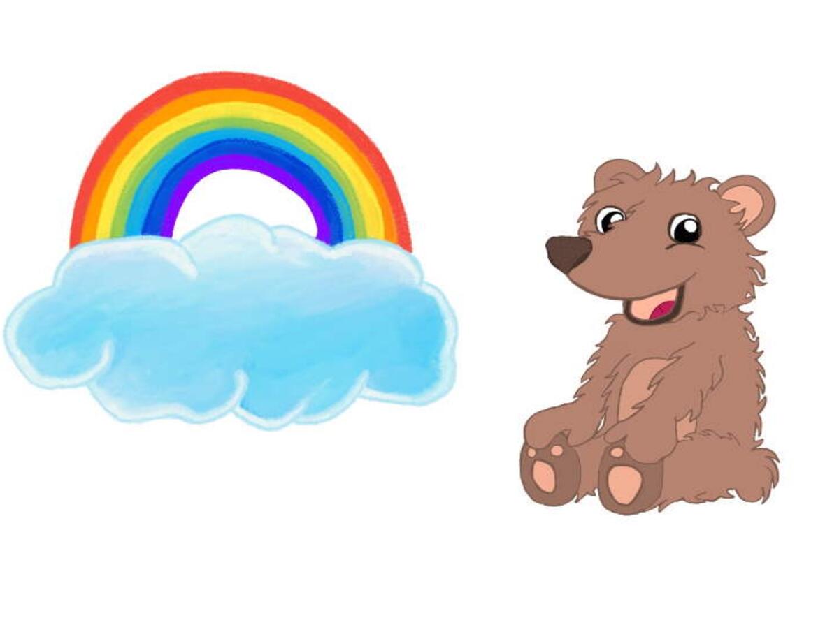 Bild Regenbogen und Bär