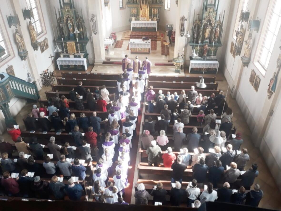 Gottesdienst zum Abschluss der Visitation in St. Walburga, Ried