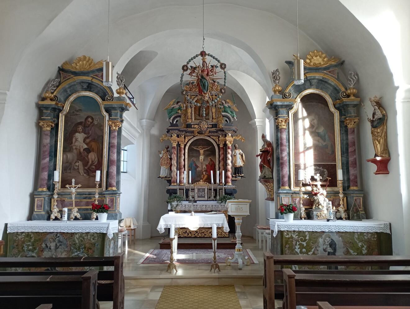 Innenansicht von St. Wolfgang in Unterrohr - Johannes Reiber