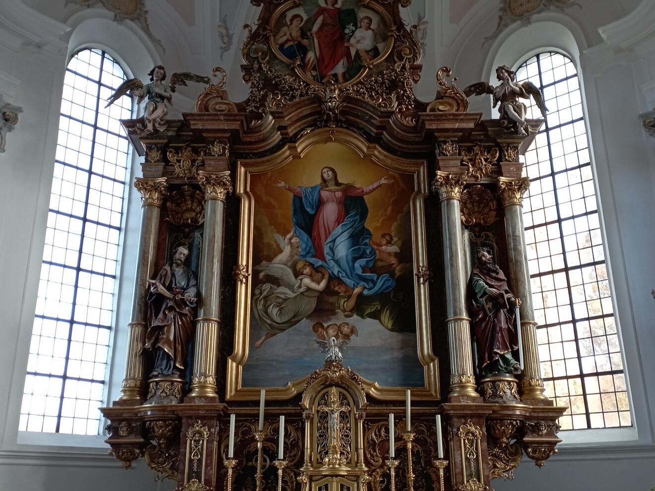 Pfarrkirche Maria Himmelfahrt Ettenbeuren, Hochaltar - Johannes Reiber