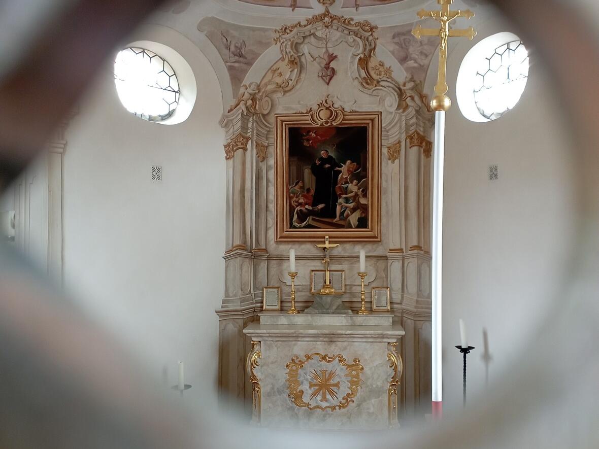 Blick in das Innere von St. Othmar in Kleinbeuren - Johannes Reiber