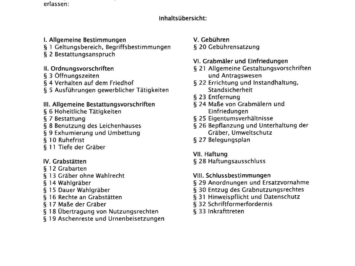 Friedhofsordnung Ettenbeuren
