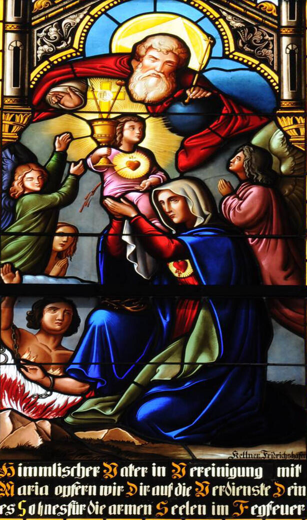 Fensterbild in Maria Himmelfahrt Bachhagel